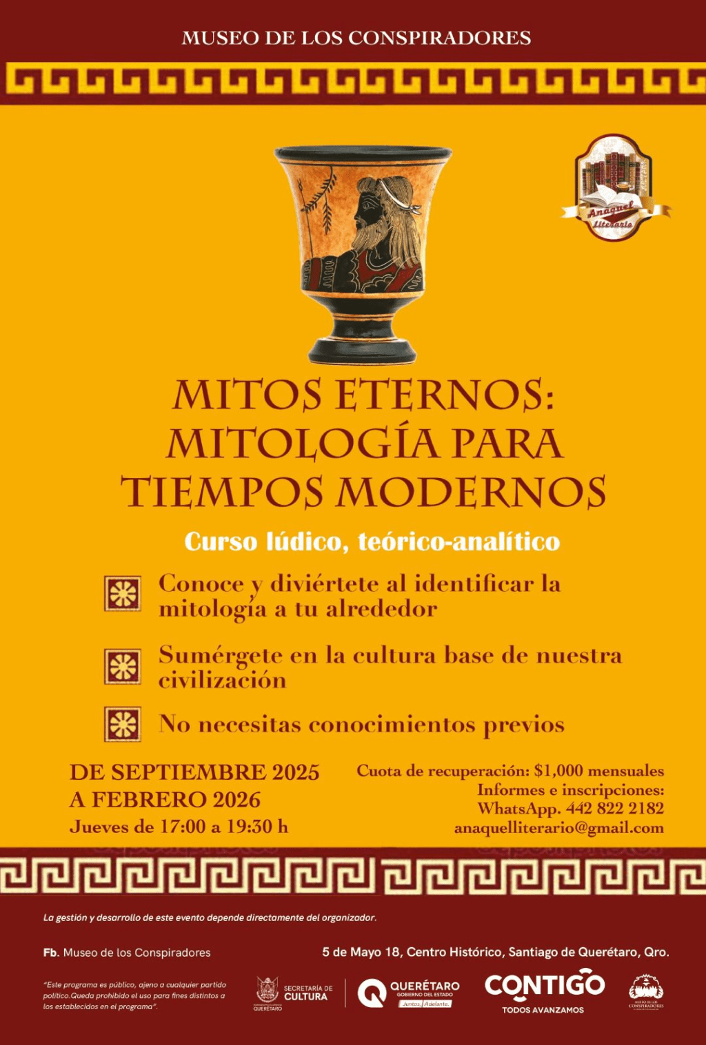 Descubre los mitos que habitan tu día a día: curso presencial en&nbsp;Querétaro