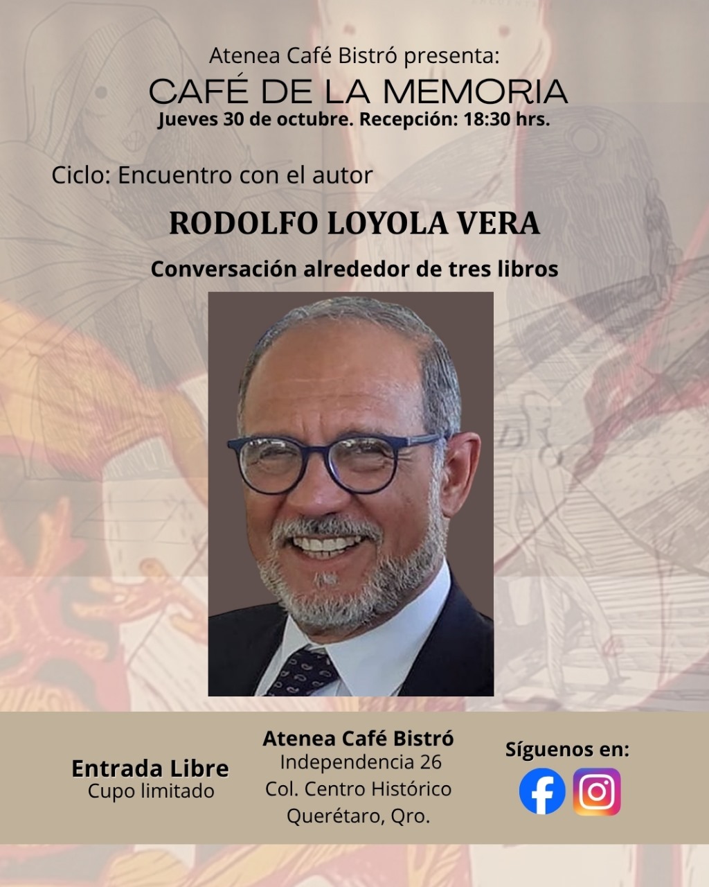 Café de la Memoria con Rodolfo Loyola&nbsp;Vera